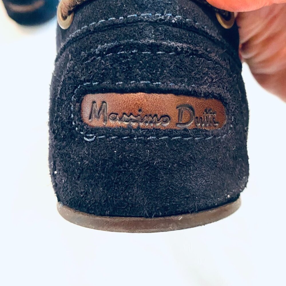 Massimo Dutti suede loafer Men's 41 navy tassel driving moccasin quiet luxury - Picture 4 of 10
